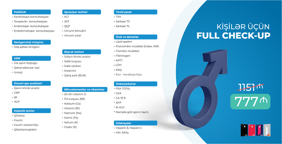 Full Check-up Package for Men