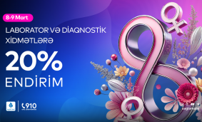 8-9 Mart - Xanımlara Özəl Xüsusi Endirim! 8-9 Mart - Xanımlara Özəl Xüsusi Endirim!